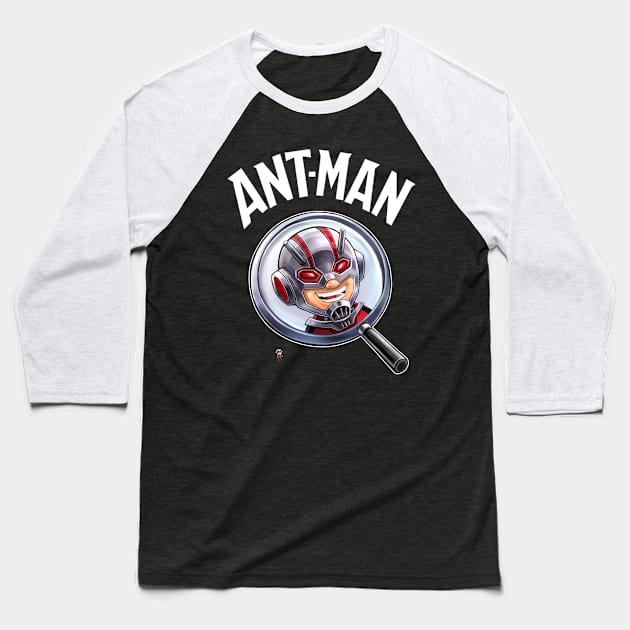 Antman Baseball T-Shirt by hkxdesign